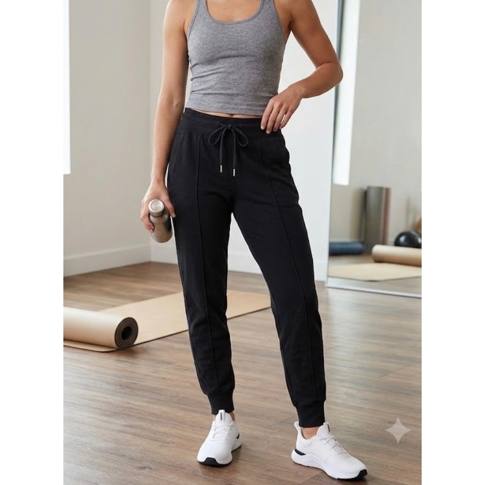 TravisMathew‎ Womens Black Jogger Sweatpants High Rise Drawstring XS